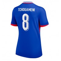 Fotbalové Dres Francie Aurelien Tchouameni #8 Dámské Domácí ME 2024 Krátký Rukáv